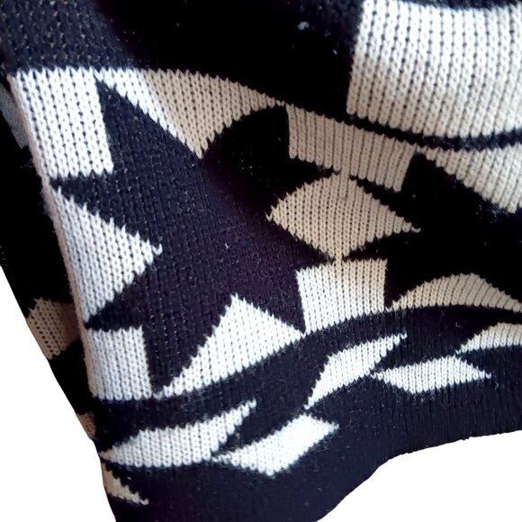 Medium Vintage 1990s Womens Sweater Geometric Jarve Hip Hop Pullover Padded Mom - Picture 5 of 6